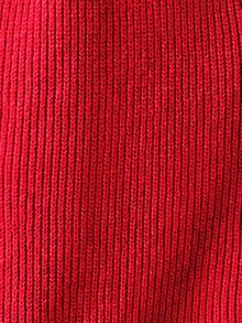 SHEIN Clasi 休闲纯色高领长款针织连衣裙，秋冬季 - 紅色 - 查看 7