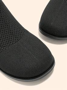 CUCCOO BASICS Giày bốt cổ cao đế dày màu đen đa năng thường ngày dành cho nữ - màu đen - Xem 5