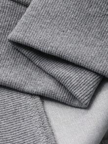 DAZY Thick Grey Gothic Letter Embroidered Hooded Sweatshirt Sweatshirt For Men, Autumn/Winter - Grey - View 8