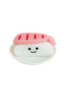 Joivida 可爱寿司造型沐浴海绵球 - 柔软 - 主题沐浴洁面海绵球，敏感肌米色，糯米团子和寿司卷/寿司卷造型，沐浴配件礼品