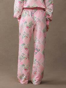 WESTFADE Quần nỉ bó sát, dáng rộng, dễ thương, phong cách Boho, mùa thu, mùa đông, Giáng sinh, ngày lễ, đêm giao thừa, trang phục miền Tây - Hồng - Xem 6