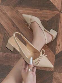 GAN AI Women Pumps - Apricot - View 1