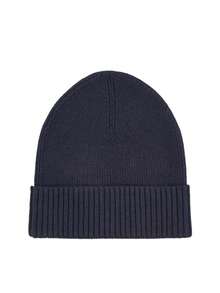 Tommy Hilfiger Ribbed Men's Beanie Navy - Blue - View 2