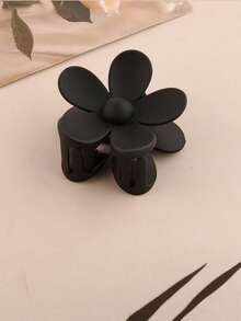 6件套天鹅绒发带爪夹腕带套装，女士SPA头带发箍，适用于洗脸、护肤、化妆，母亲节情人节礼物 - 黑色 - 查看 5