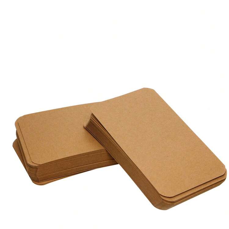 100/30/10pcs Postcards, Graffiti Cards, Blank Cards, Student Bookmark Small Cards, Kraft Paper, DIY Notes, Creative Cards, Word Messages, Available In Multiple Colors - Multicolor - View 5