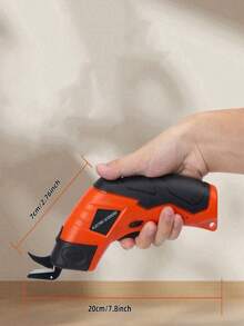 Electric Fabric Scissors(Blue/Red) , Cordless Electric Scissors Fabric Cutter, USB Rechargeable Cloth Cutter For Carpet/Leather/Paperboard/Crafts/Sewing Tools - Multicolor - View 9