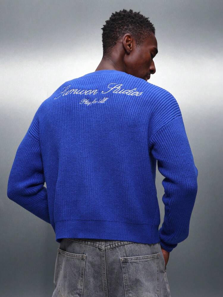 PLAYBOY X SUMWON Button-Up Cardigan With Embroidered Logo