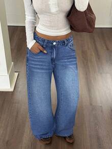 Siren Gaze Women's Retro Style Casual Jeans