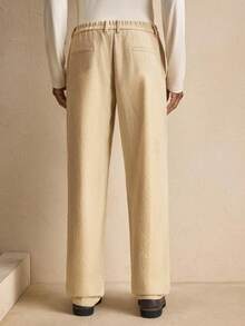 AKNOTIC AKNOTIC Men's Herringbone Print Fold Pleated Pocket Casual Pants, Christmas Party Banquet Business Casual Trousers, Boyfriend Gift Holiday