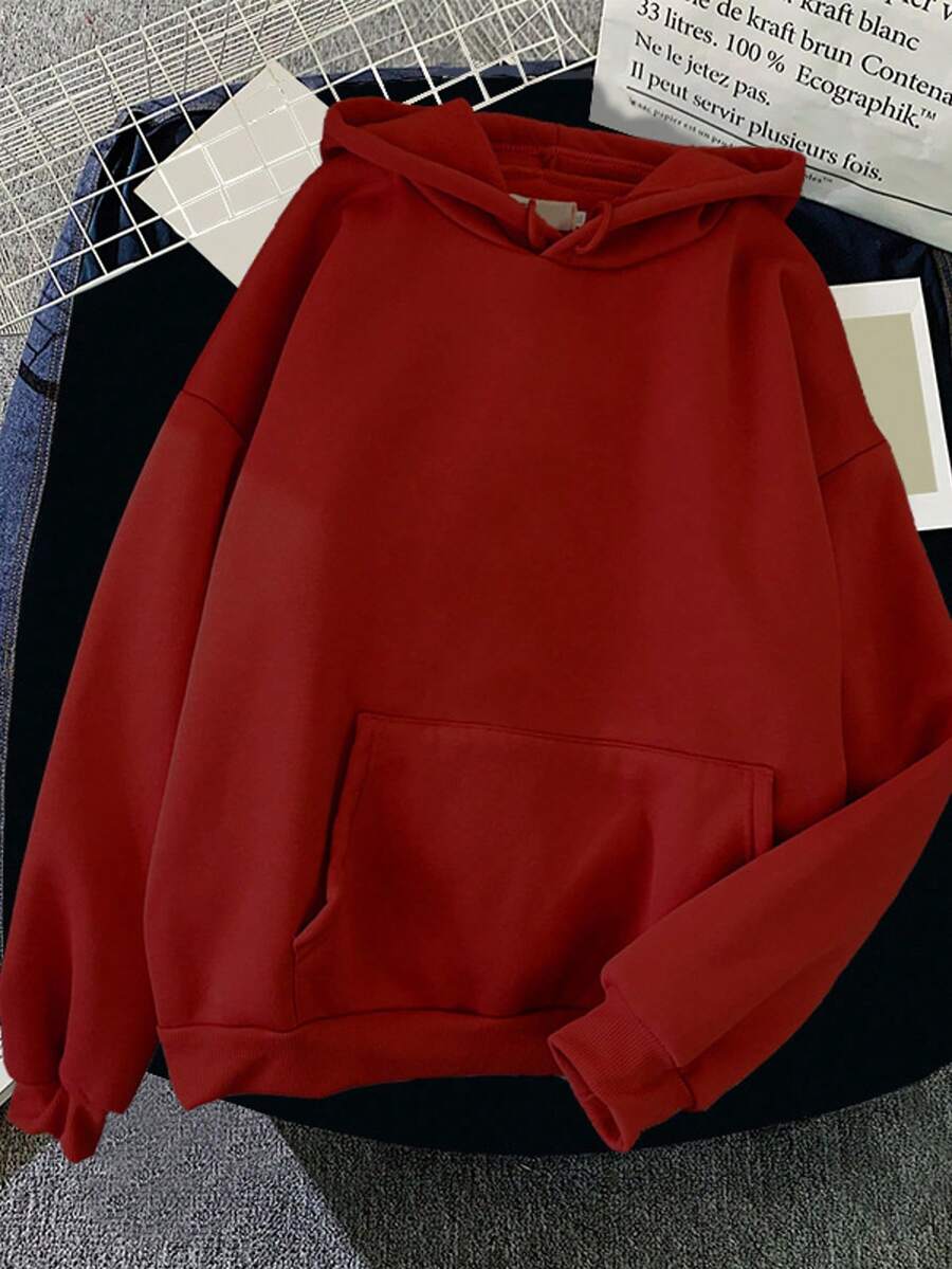 Women Sweatshirts - Burgundy - View 1