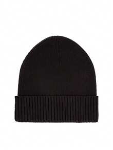Tommy Hilfiger Ribbed Men's Knitted Hat Black - Black - View 2