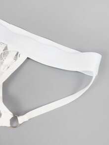 DrisQ Men's Comfortable & Sexy Lace Underwear - White - View 5