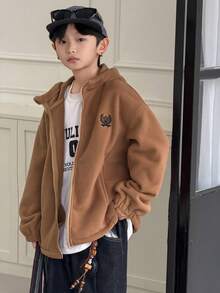 DAZY 男童秋季夹克 - 棕色 - 查看 5