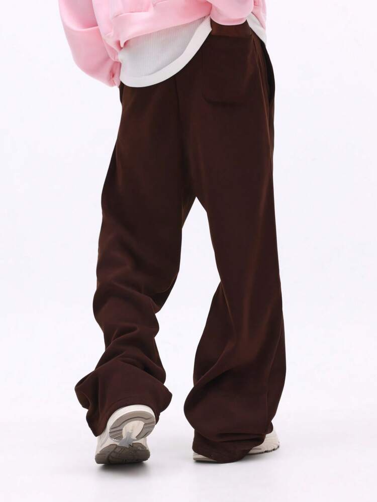 Wide Leg Sweatpants With Drawstring