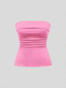 Women Tops - Coral Pink - View 2