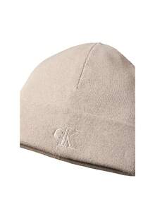 Calvin Klein Fine Rib Men's Beanie Beige - Beige - View 3