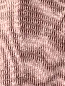 SHEIN Clasi Gaun Rajut Panjang Kerah Tinggi Warna Polos Kasual, Musim Gugur/Musim Dingin - Dusty Pink - View 7