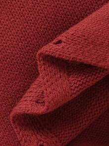 SHEIN 绿色婴儿连体衣 | 背心式连体服，休闲简约日常风格，柔软舒适，适合正在学爬的婴儿 - 酒紅色 - 查看 8