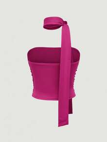 Women Tops - Hot Pink - View 2