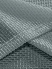 Manfinity Homme Men's Solid Color Front Button Short Sleeve Casual Polo Shirt - Light Grey - View 4