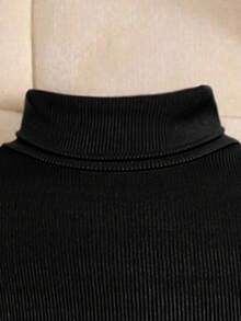 SHEIN Áo len cổ tròn tay dài màu trơn đơn giản dành cho bé gái tuổi teen 3 chiếc - Nhiều màu - Xem 5