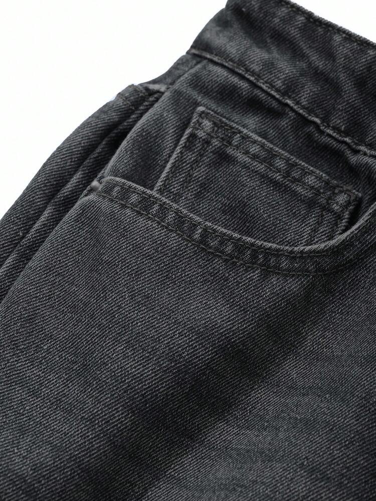 Women's Distressed Wide Leg Casual Jeans Y2k