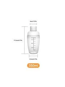 1pc Snow Cone Shaker Cup With Measurement Scale, 350ml/500ml/700ml/1000ml, Gift For Father,Shaker Bottle With Scale, Protein Shake Cup