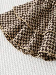 Cozy Pixies Falda de pastel de doble capa con cintura elástica a cuadros para niña, versátil y cómoda, estilo minimalista de moda casual, adecuada para interior, ocio al aire libre, esquí, vuelta al colegio, uso diario, deportes, fiesta, temporada de otoño/invierno. Top amarillo mostaza para bebé niña. Bebé niña con lazo para otoño. Falda a cuadros para bebé niña - Multicolor - Ver 7