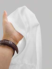 SHEIN Girlism 3pcs/Set Tween Girls' Fitted Casual Solid Color Round Neck Ruched Long Sleeve T-Shirt - Baby Pink - View 11