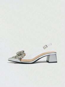 ISPORTE Women Heeled Sandals - Silver - View 7