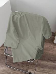 Manfinity Joysei 男士橄榄绿标准版型短袖T恤 - 橄欖綠 - 查看 6