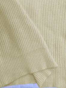 Selianne Váy len nữ phong cách Pháp tối giản thời trang mới - Vàng nhạt - Xem 8