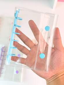 A7 Transparent Portable File Folder With Double Snap Design, Can Store Beautiful Photos, Can Be Used As Photo Album, Money Saving, Stationery, Notebook, Sticker Book, Office Supplies, School Supplies, Back To School - Multicolor - View 8