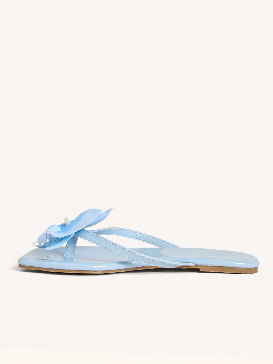 CUCCOO CHICEST Women's Casual Elegant Summer Iris Toe Clip Flat Sandals, Sweet Pink Synthetic Leather Beach Flat Slippers Suitable For Tea Dates, Beach, Hawaiian Island, Vacation