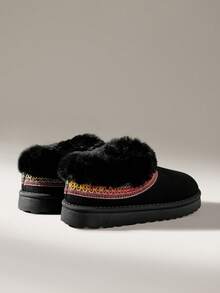 Solecia Giày bốt đi tuyết ấm áp thoải mái cho nữ mặc hàng ngày, mùa thu/đông - màu đen - Xem 4