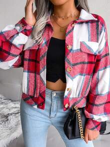 Women Jackets - Red - View 2