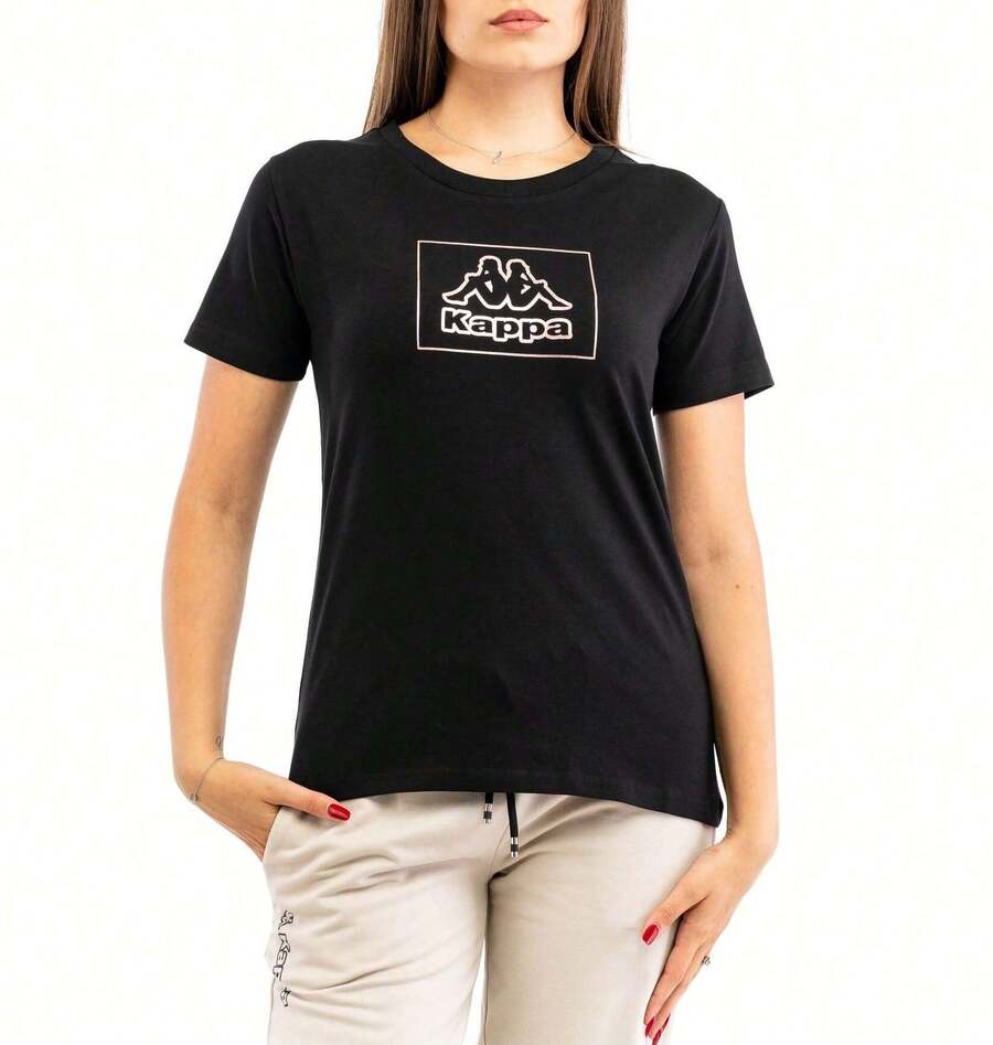 Kappa Women's T-Shirts Black - Black - View 1