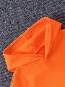 SHEIN Explorewe 2 件套 Tween Girls 酷炫花卉印花连帽运动衫和运动裤套装