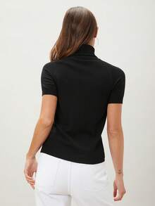 MOTF PREMIUM WOOL MIX KNIT TOP - Black - View 6