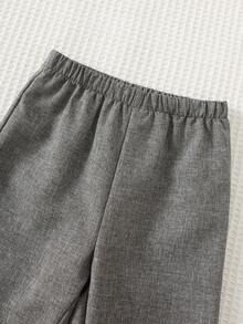 Cozy Pixies 男婴绅士套装三件套：灰色马甲外套、松紧腰裤、领结衬衫，男婴节日婚礼礼服，男婴西装套装，柔软锚形马甲，男婴西装 - 彩色 - 查看 9