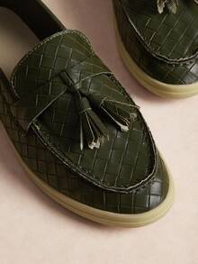 Rosivie Casual Comfortable Slip-On Minimalist Women Flats For Christmas - Green - View 12