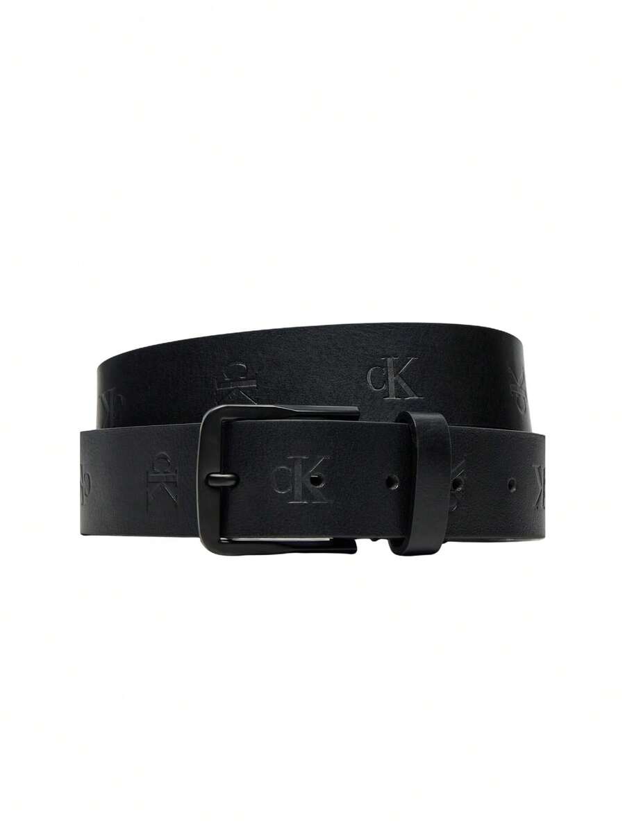 Calvin Klein Classic Flat Men's Belt Black - 黑色 - 查看 1