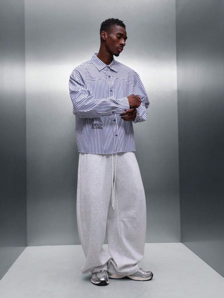 PLAYBOY X SUMWON Regular Fit Striped Button Down Shirt