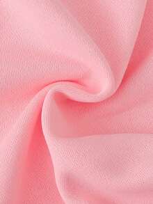 SHEIN 两件套女童时尚字母、蝴蝶结和豹纹印花长袖上衣和喇叭裤套装，舒适休闲，适合春秋季穿着 - 粉色 - 查看 7