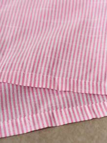 STYNVO 男士字母刺绣条纹短袖单排扣休闲衬衫 - 彩色 - 查看 6