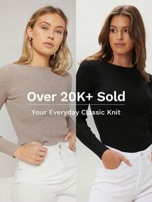 MOTF PREMIUM SLIM SWEATER - Black - View 1