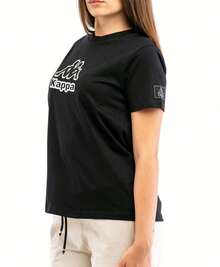 Kappa Women's T-Shirts Black - Black - View 2