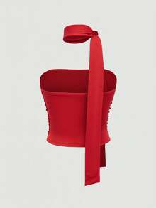 Women Tops - Red - View 2