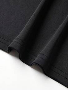 Manfinity Dauomo Men's Outdoor Wear, Street Photography, Must-Have, High Head-Turning Rate, Black & Orange Contrast Design, Pattern Design, Horse Print, Business Casual, Summer, New Summer Collection, Men's Polo Shirt - Black - View 3