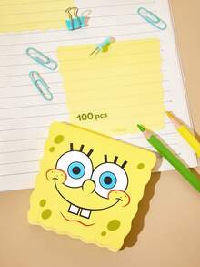 SpongeBob SquarePants | SHEIN 100张透明便签贴纸，错误标记贴纸，高档记事本，礼品创意